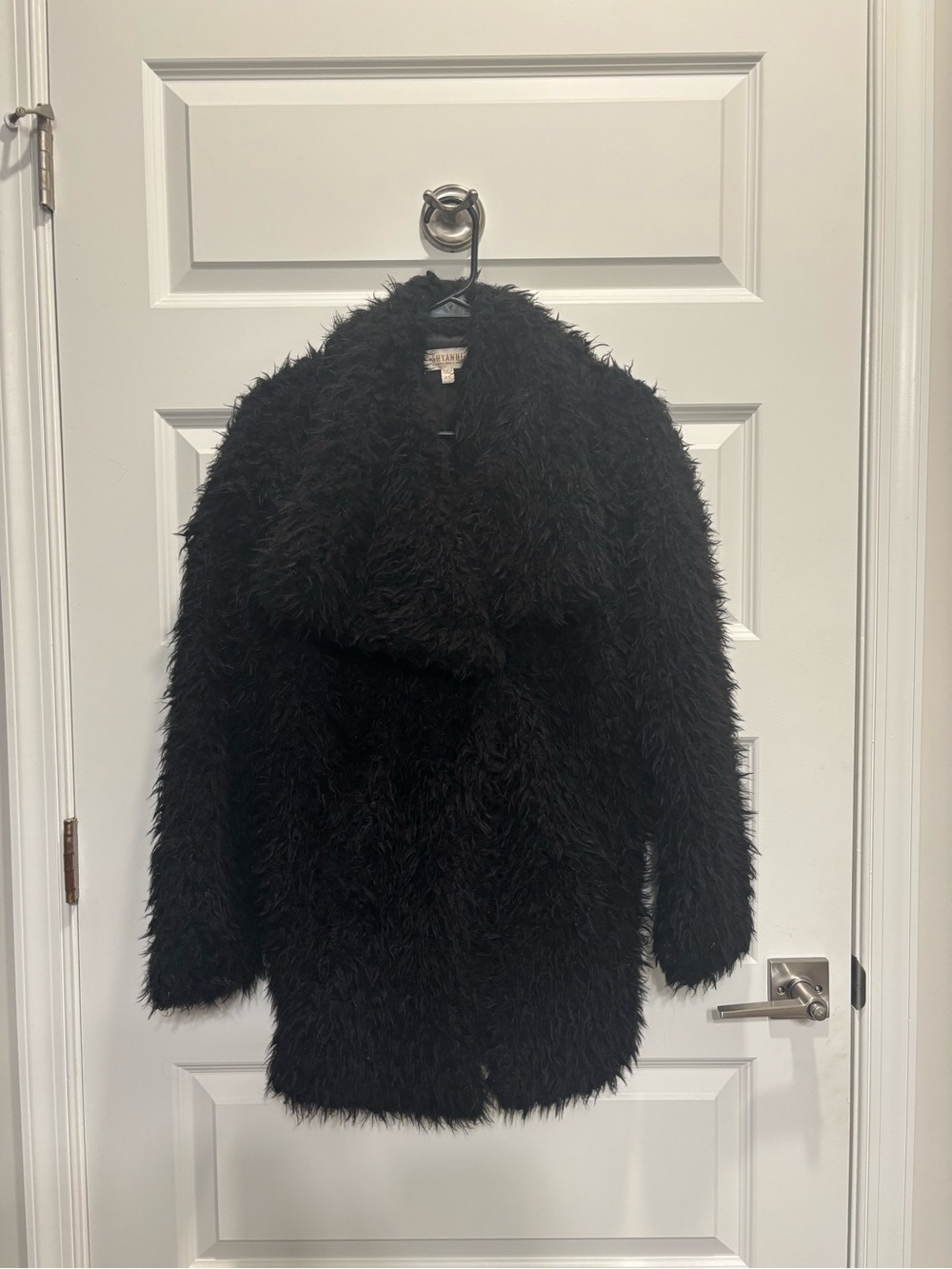 Shyanne Black Faux Fur Coat